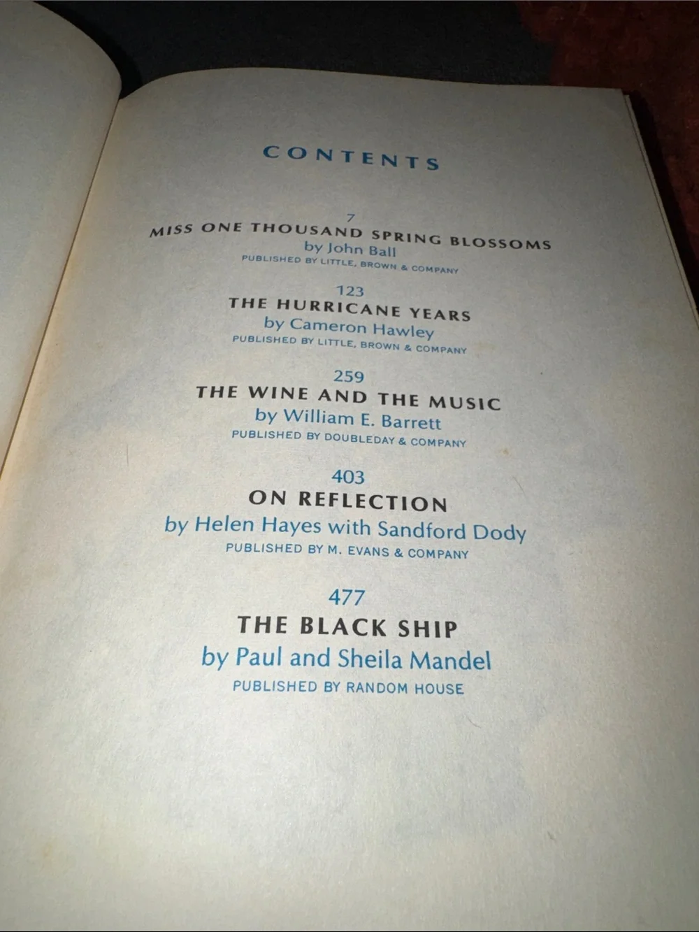 Vintage Reader's Digest Condensed Books: Volume 1, 1969 Winter Selection
